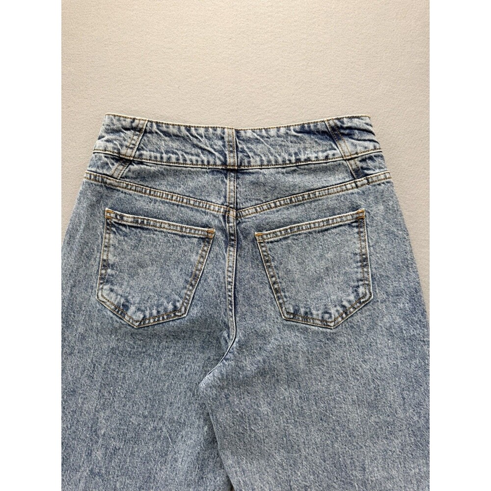 Habitual Women’s Wide Leg Jeans Size 26 High Rise Light Wash Blue Denim Pants - Picture 12 of 16